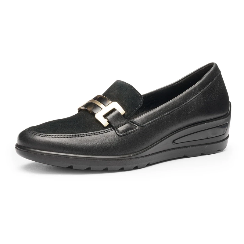 ARA Zurich 2.0 Women's Slippers, Black, EU 38.5 Wide, Black, 6.5 UK
