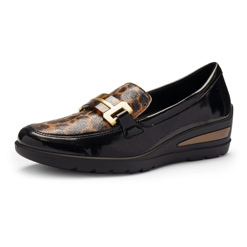 ARA Zurich Women's Slippers Black, Black Nuts, 40 EU Weit