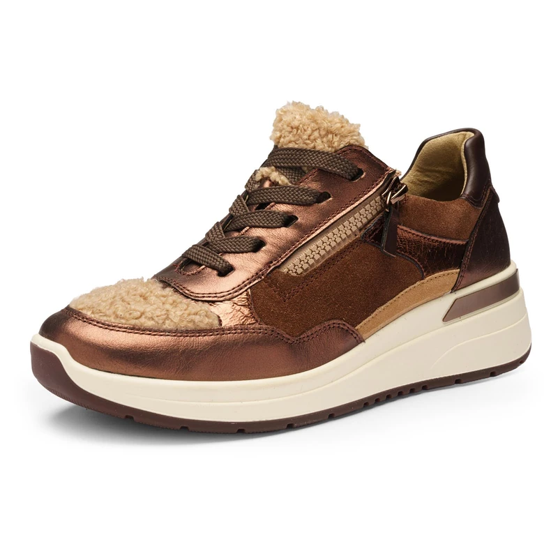ARA Women's Garda Trainers, Mocha, Biscuit, Cacao, Sand, 38.5 EU Wide, Mocca Biscuit Cacao Sand, 6.5 UK