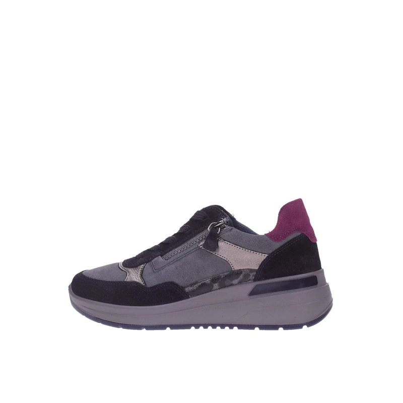 ARA Women's Garda Trainers, Blue, Graphite, Cashmere, Steel, Purple, 43 EU Wide, Blue Graphite Cashmere Steel Purple, 9.5 UK