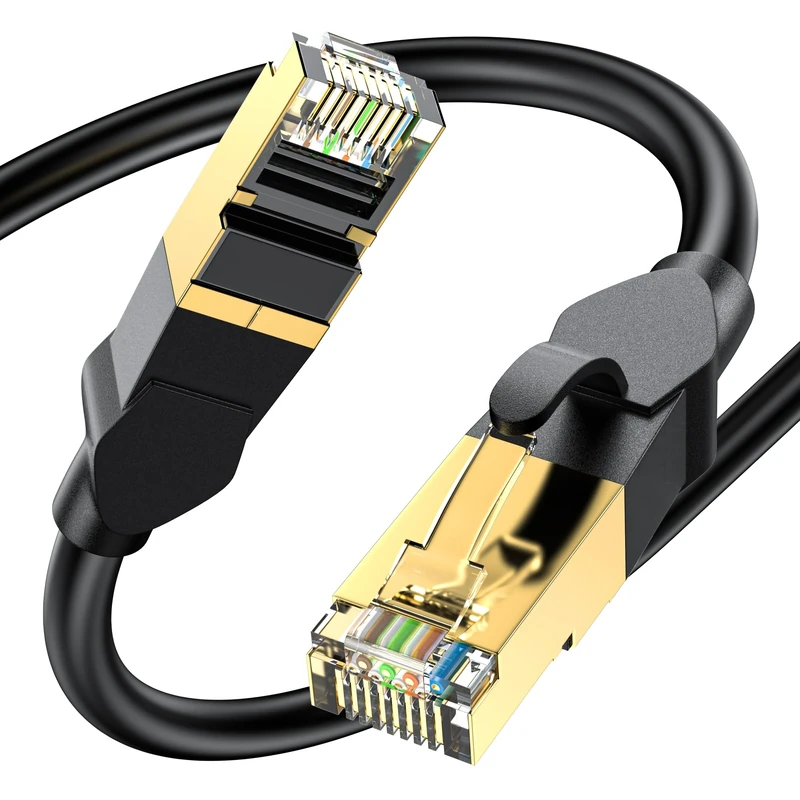 Ethernet Cable 0.5m, High Speed 1000mbps 550Mhz/s Cat6 Ethernet Cable, Black RJ45 Lan Cable, Network Cable are Suitable for Routers, Computers, Modem, Switch, Games, Patch Panel