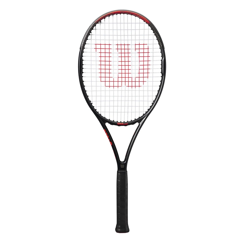 Wilson Pro Staff Precision 103 Tennis Racket, Sleek Build and Enhanced Stability, Superior Flexibility with a Generous Sweet Spot and Extra Length, Colour: Black/Red, Size: 4