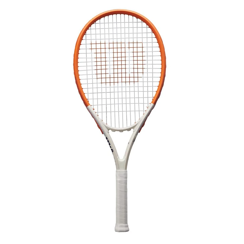 Wilson Roland-Garros Elite Tennis Racket, Made with a Volcanic Frame, Featuring a Generous Head and Soft Grip for Smooth Handling, Colour: Navy/White, Size: 1