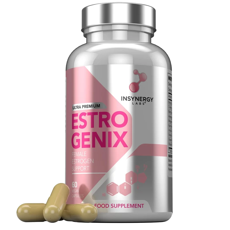 EstroGenix – Estrogen Tablets for Women (Highest Dosage in UK) Hormone Balance Supplement, Estrogen Booster Pills 60 Vegan Capsules