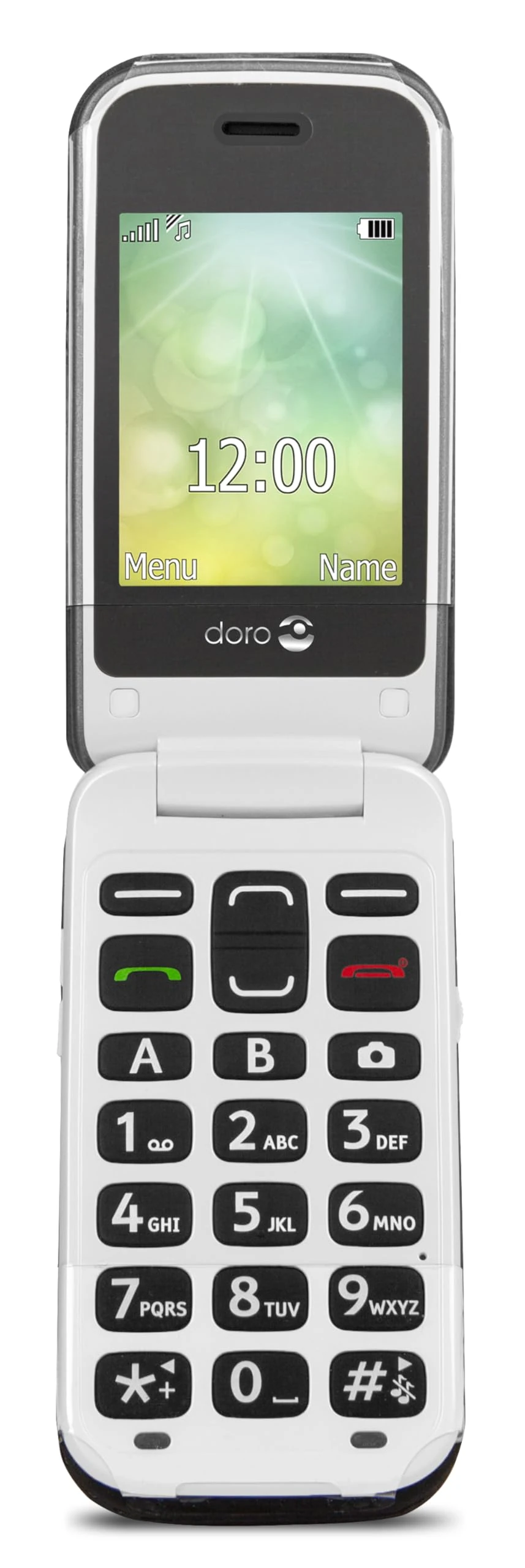 Doro2424 Dual SIM Unlocked Basic Mobile Phone for Seniors with Large Colour Display, Big Buttons and Emergency Button (Black) UK and Irish Version