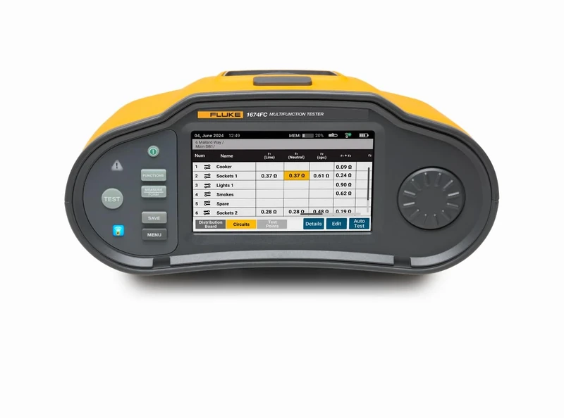 Fluke 1674 FC UK Multifunction Installation Tester