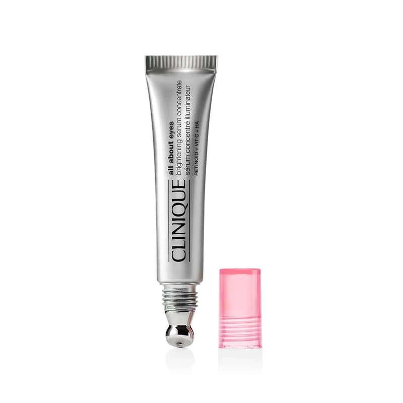 Clinique All About Eyes Brightening Serum Concentrate With Vitamin C, Hyaluronic Acid + Retinoid | Hydrating + Visibly Reduces Dark Circles