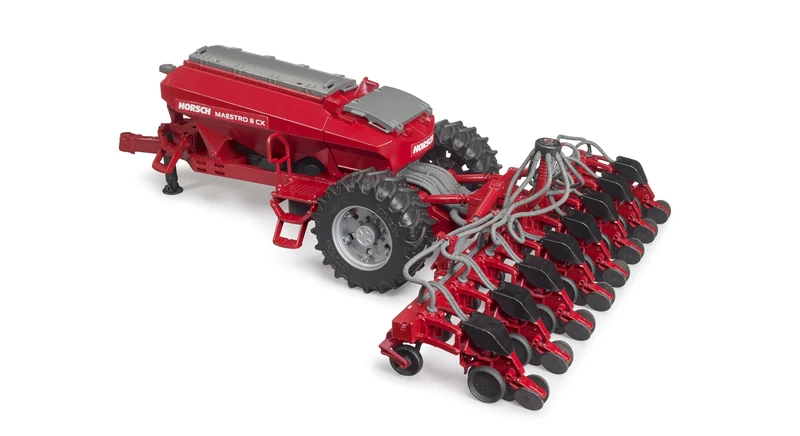 Bruder 02037 HORSCH Precision Seed Maestro 8CX – 1:16 Scale Towed Seeder Attachment with Folding Arms, Detailed Farm Implement for Kids Ages 3+
