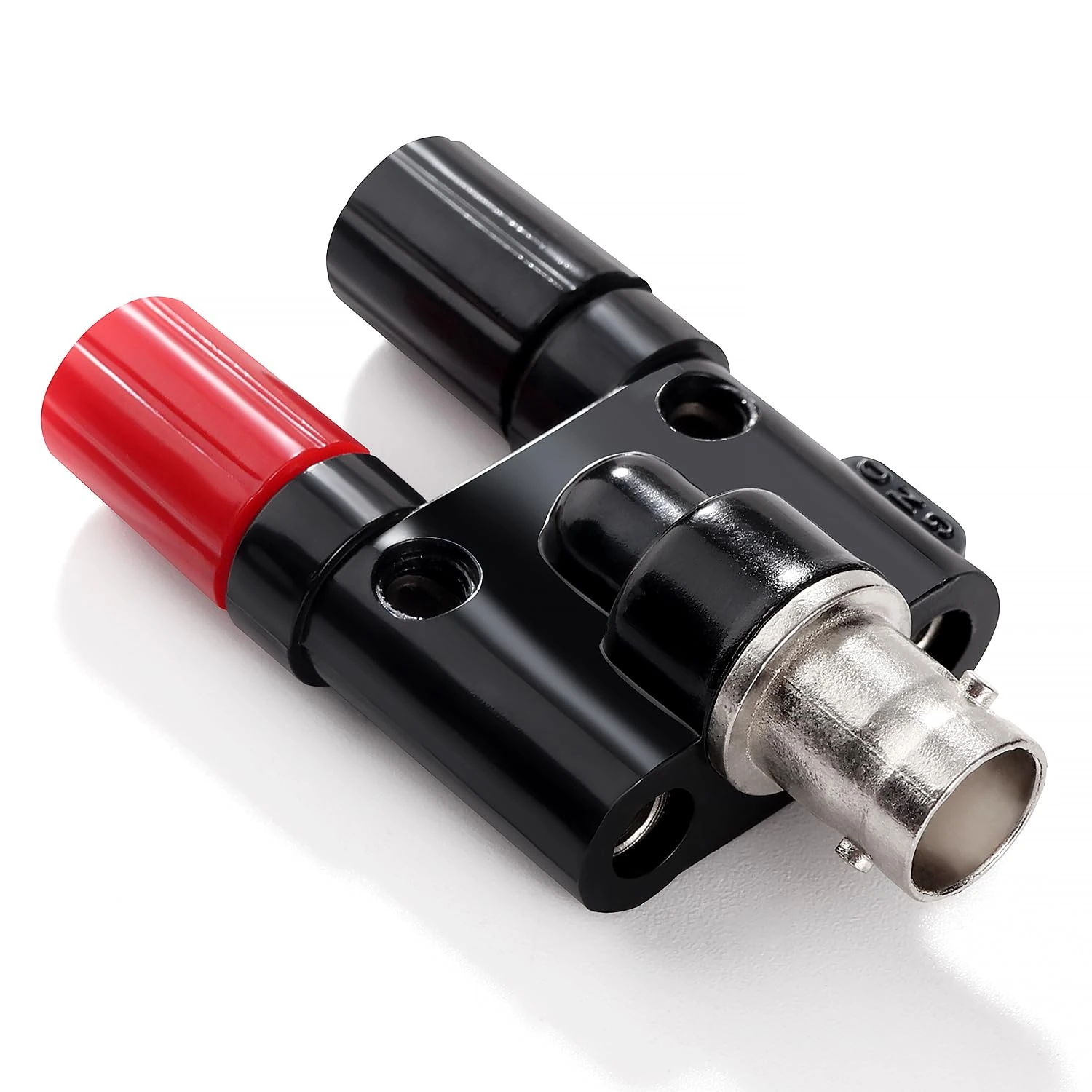 KUOQIY BNC Female Plug to 2 x 4mm Dual Banana Female Jack Socket Binding Post Audio Adapter Connector, RF Coaxial Splitter Double Connector Jack Adaptor for Oscilloscope