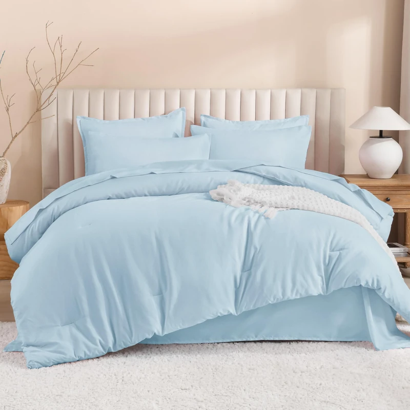 Litanika Twin/Twin XL Comforter Set with Sheets - 5 Pieces Bed in a Bag