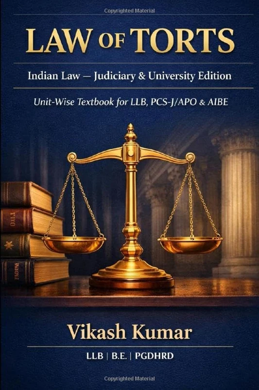 LAW OF TORTS: Unit-Wise Textbook for LLB, Judiciary (PCS-J/APO) & All India Bar Examination With Contemporary Developments, Consumer & Constitutional Interface