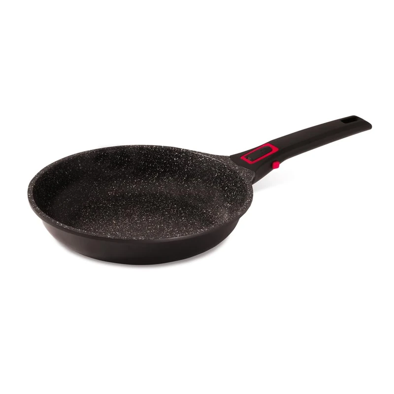 Baumalu, Granit Pro Ceramic Non-Stick Frying Pan, 32 cm, PFOA and PFAS Free Coating, Removable Handle, Suitable for Gas, Induction and Electric Cookers, Black