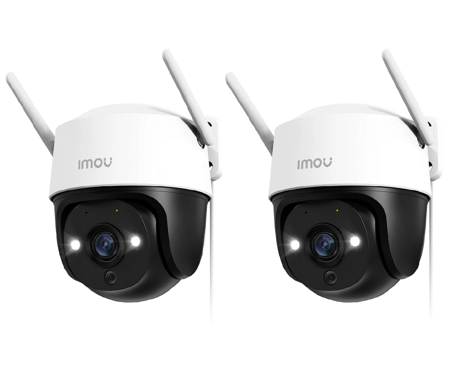 Imou 3K Security Camera Outdoor with AI Human/Vehicle Detection, 360° PTZ WiFi Home IP CCTV Camera Wireless, 5MP Color Night Vision, Auto Tracking, Siren, 2-way Audio, IP66, Works with Alexa, 2PACK