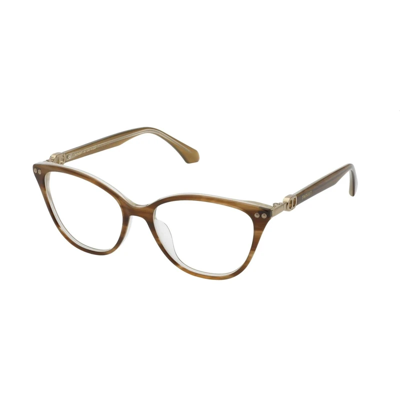 TWINSET Vtw014 Reading Glasses, Striped Brown Top+Full Hazel, One Size