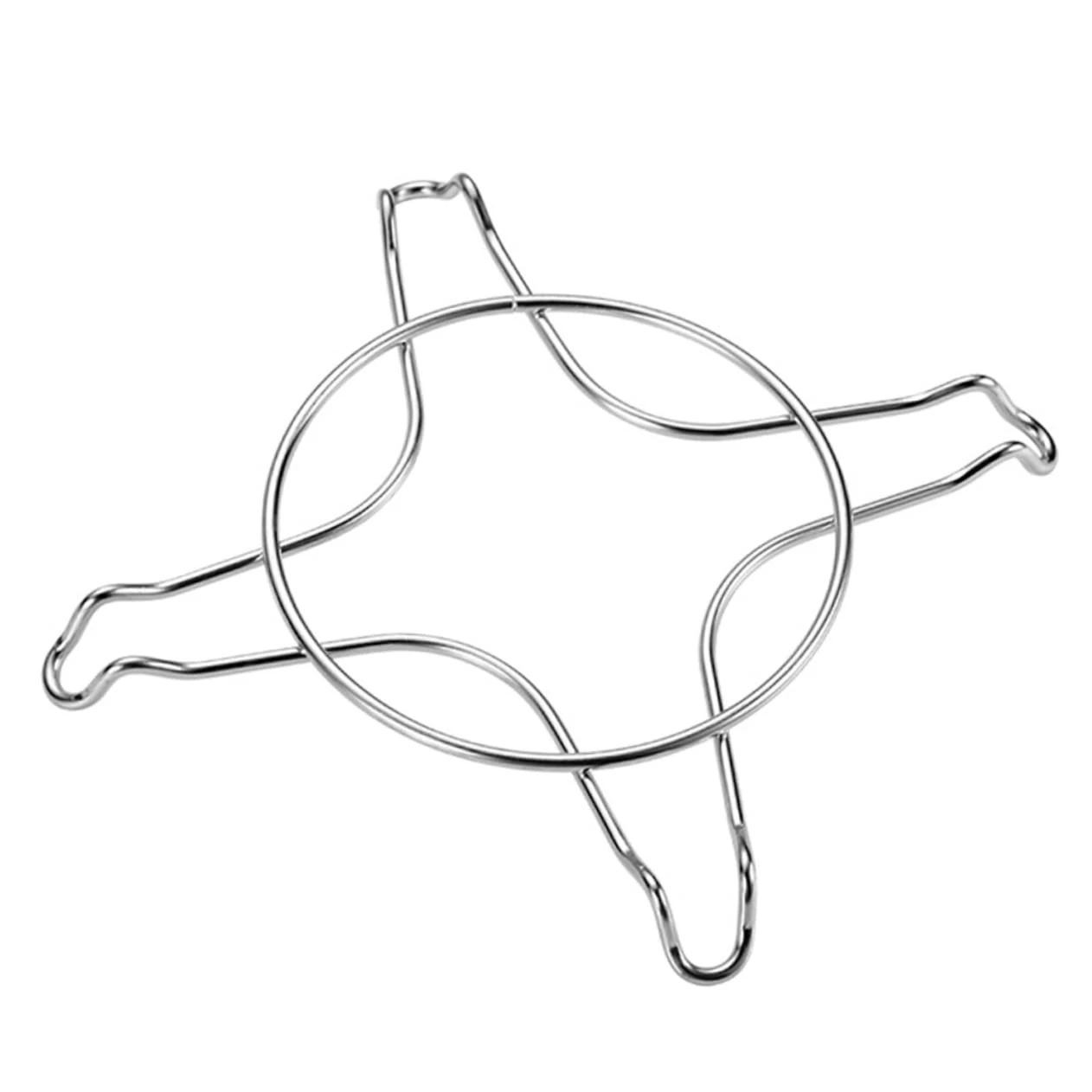 DOITOOL 304 Stainless Steel Gas Stove Support Rack Four-leg Multi-functional Steaming Rack and Milk Pot Holder Suitable for Kitchen Gas Burners