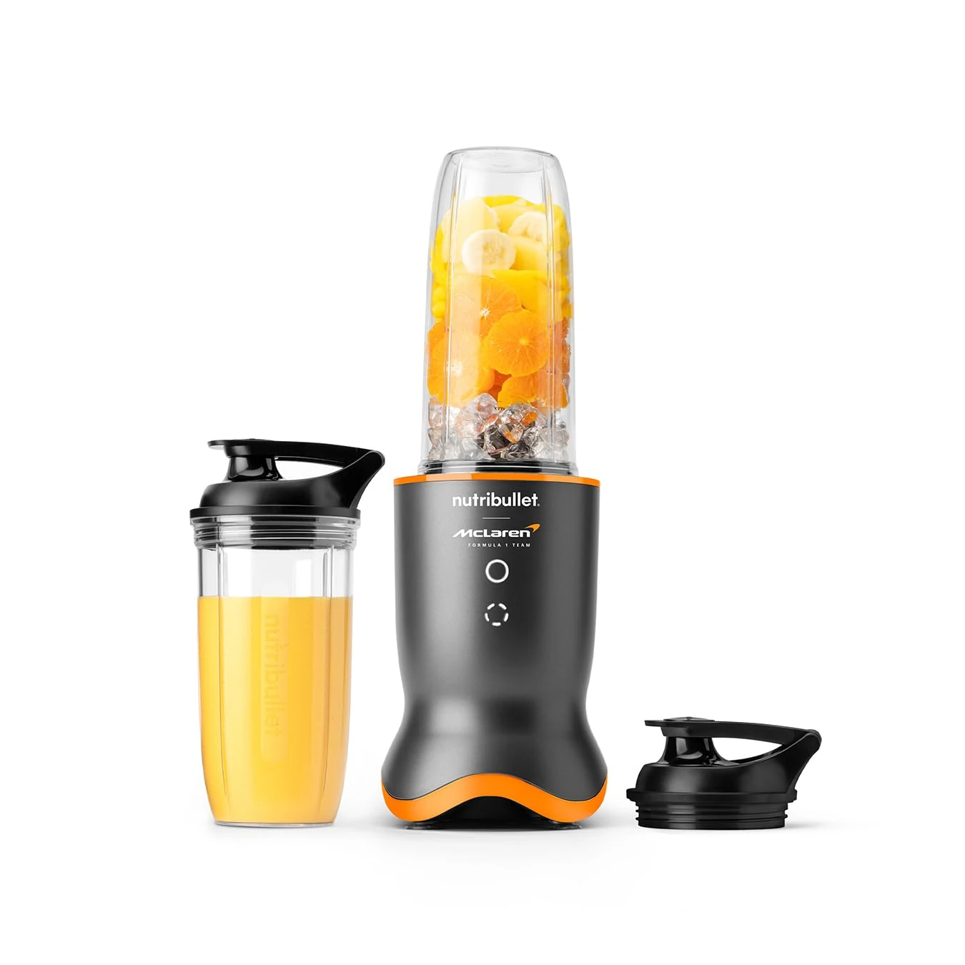 nutribullet Ultra 1200W Blender in Collaboration with McLaren Formula 1 Team - Grey with Papaya Trim - Rapid Extractor Blade Crushes Ice & Frozen Fruit for Smoothies & Juices - Powerful & Quiet