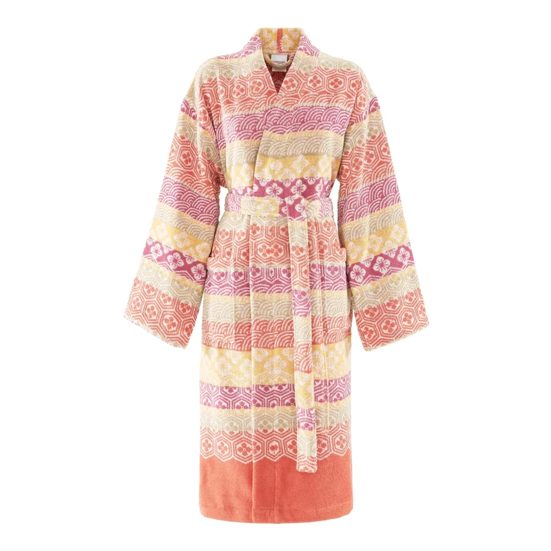 Bassetti Hanami Cotton Bathrobe Beige 41 Size M