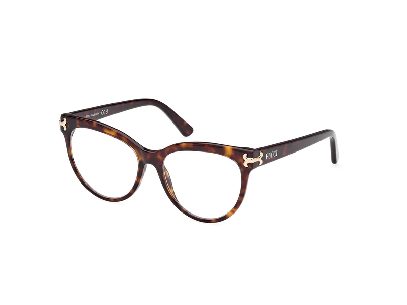 Emilio Pucci Ep5245 Lunettes de Soleil, Dark Havana, 53 cm