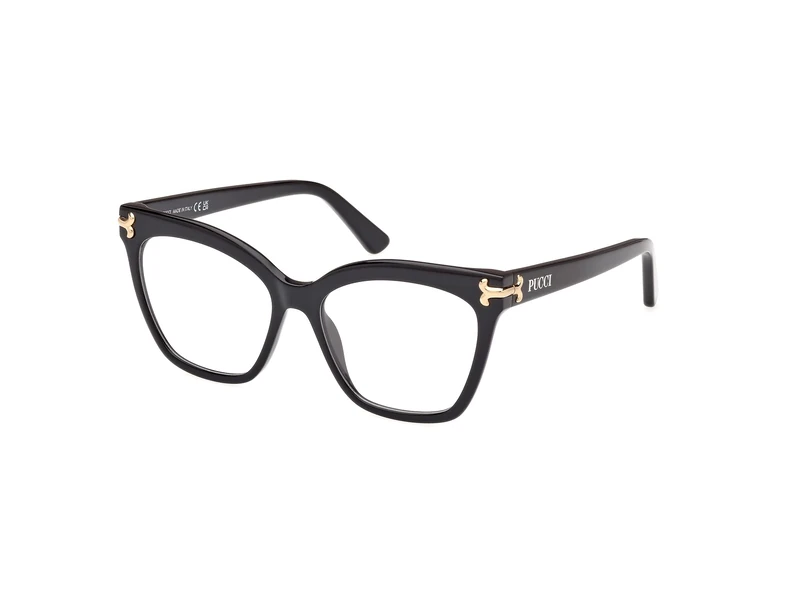 Emilio Pucci Ep5235 Lunettes de Soleil, Shiny Black, 54