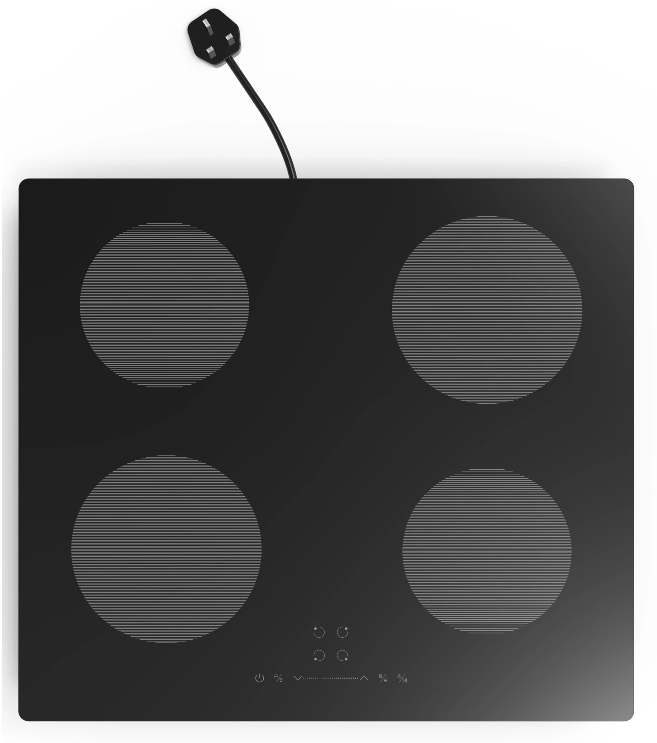 Apelson UBECOIND60 60cm 13 Amp Flex Zone Induction Hob - Plug Attached