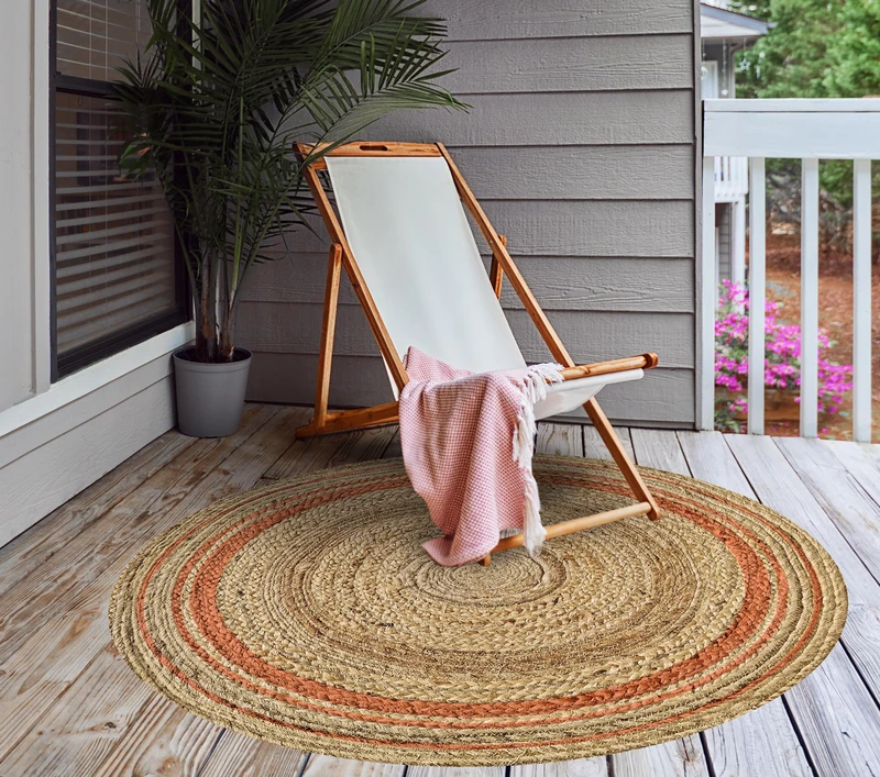 VINILIKO Carpet, 2.8 mm High Strength and Phthalate Free Vinyl, Coral, [Diam] 100 - Image 1