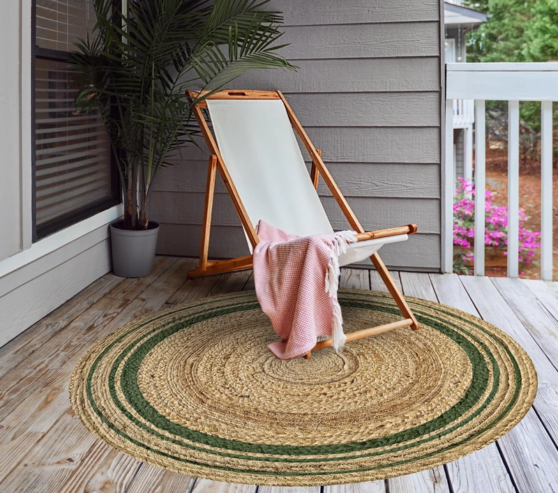 VINILIKO Carpet, High Strength Vinyl and Phthalate Free 2.8 mm, Green, [Diam] 100