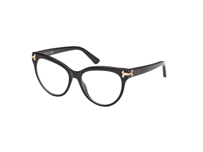 Emilio Pucci Ep5245 Lunettes de Soleil, Shiny Black, 53 cm