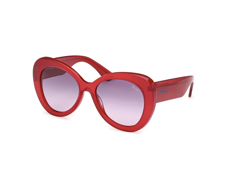 PUCCI Unisex EP0232 Sunglasses, Shiny Red, 56/18/140