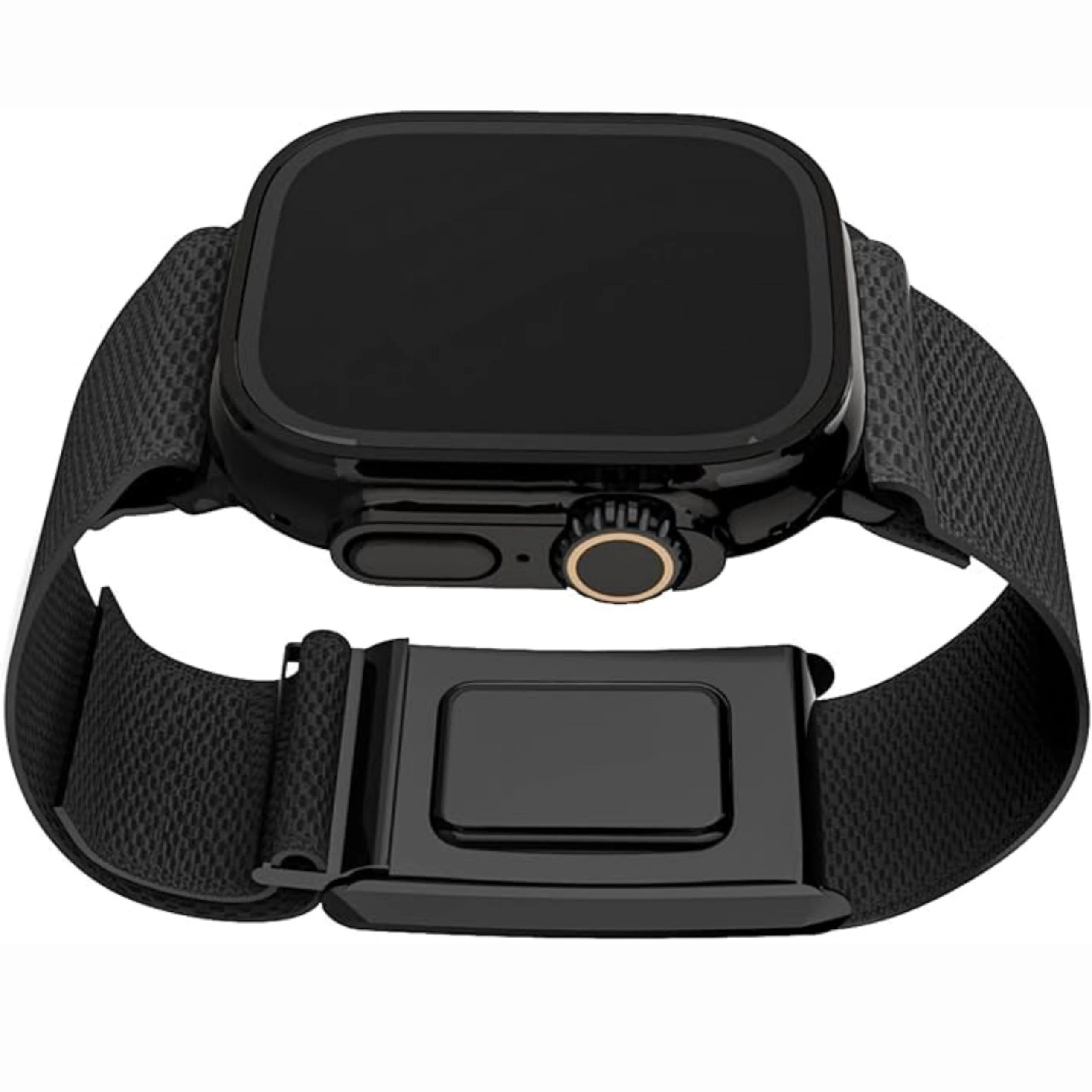 Premium SuperKnit Apple Watch & Whoop Band Combo - Ultra-Soft | High Performance, Comfortable, Breathable & Durable Compatible with Apple Watch & Whoop 4.0 (Black) 42mm, 45mm, 49mm