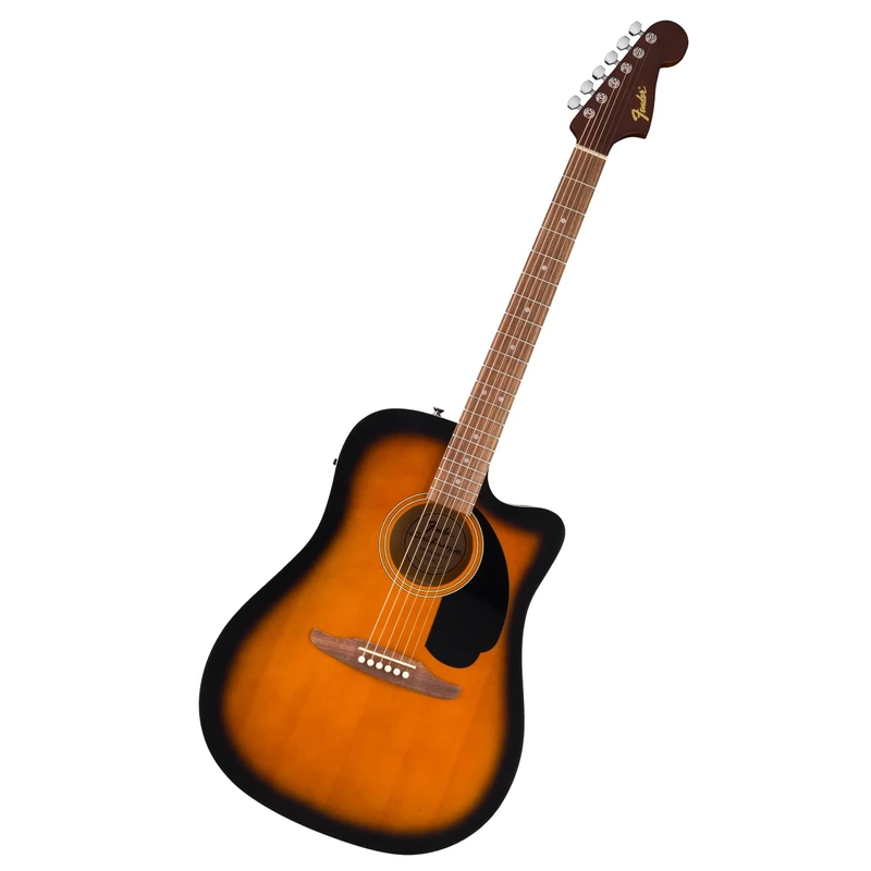 Fender California Debut Redondo Dreadnought with cutaway CE Acoustic Guitar, Spruce Top, Black Pickguard, 2-Colour Sunburst