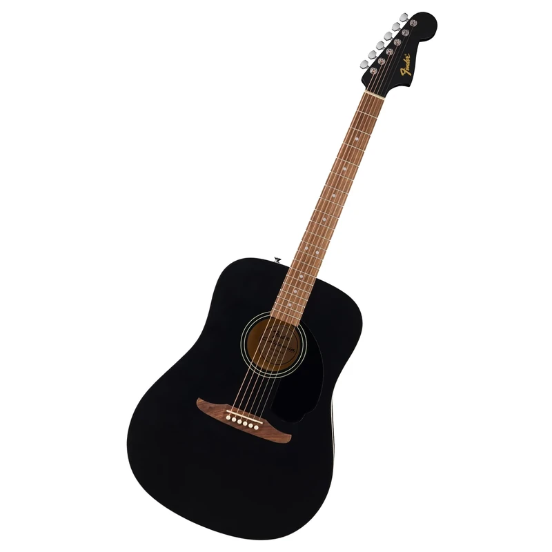 Fender California Debut Redondo Dreadnought Acoustic Guitar, Spruce Top, Black Pickguard, Black