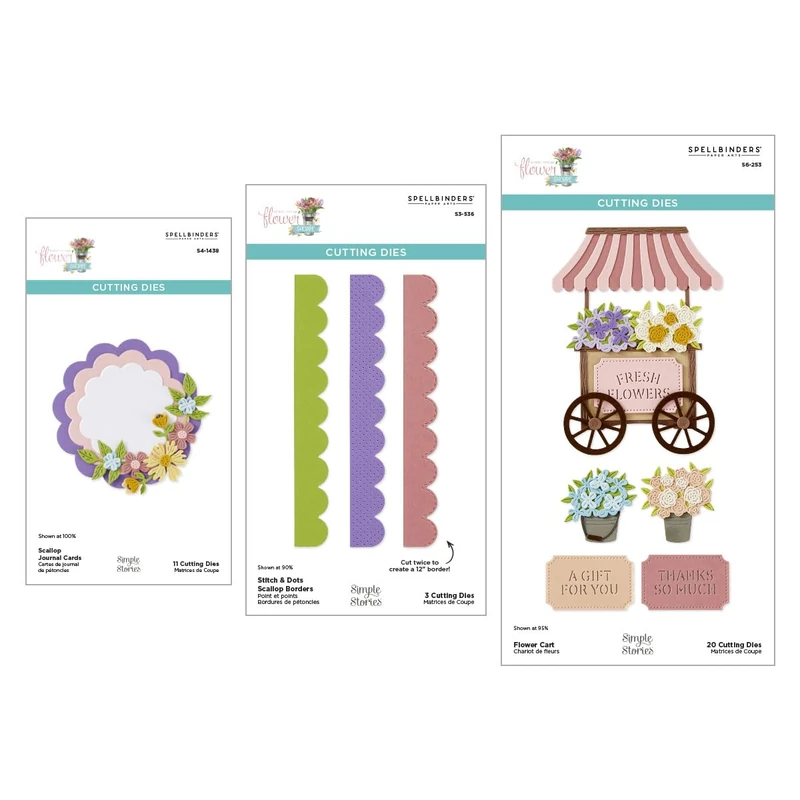 Simple Vintage Flower Shoppe Die Bundle with Simple Stories