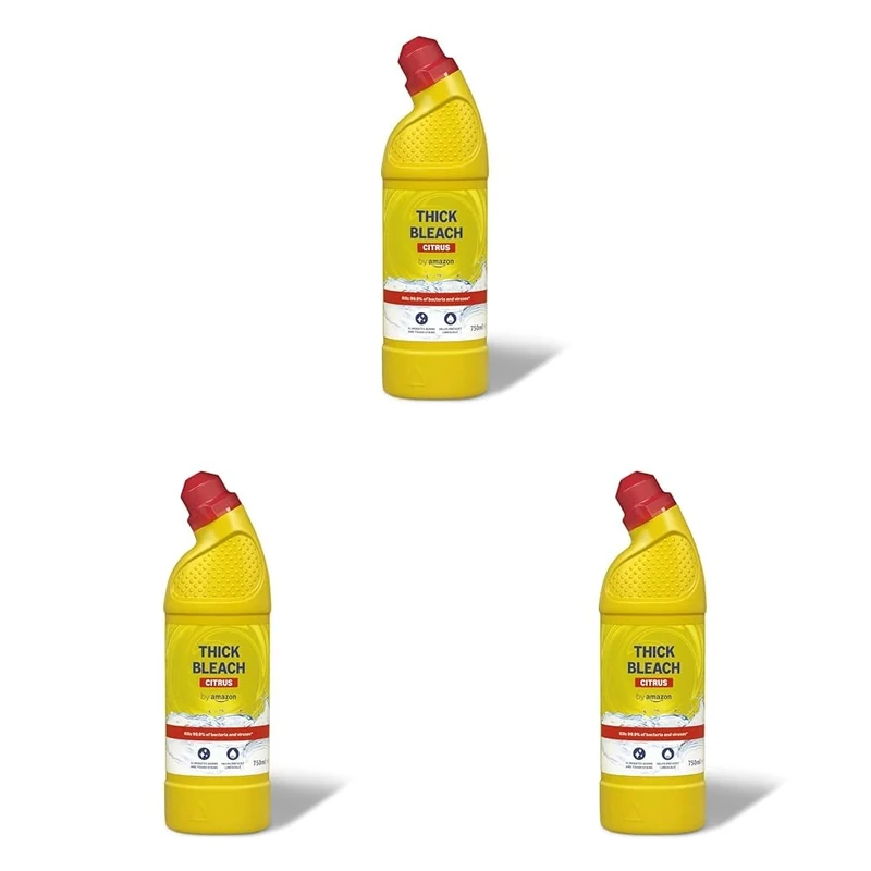by Amazon Thick Bleach, Citrus, 750 ml (Pack of 3)