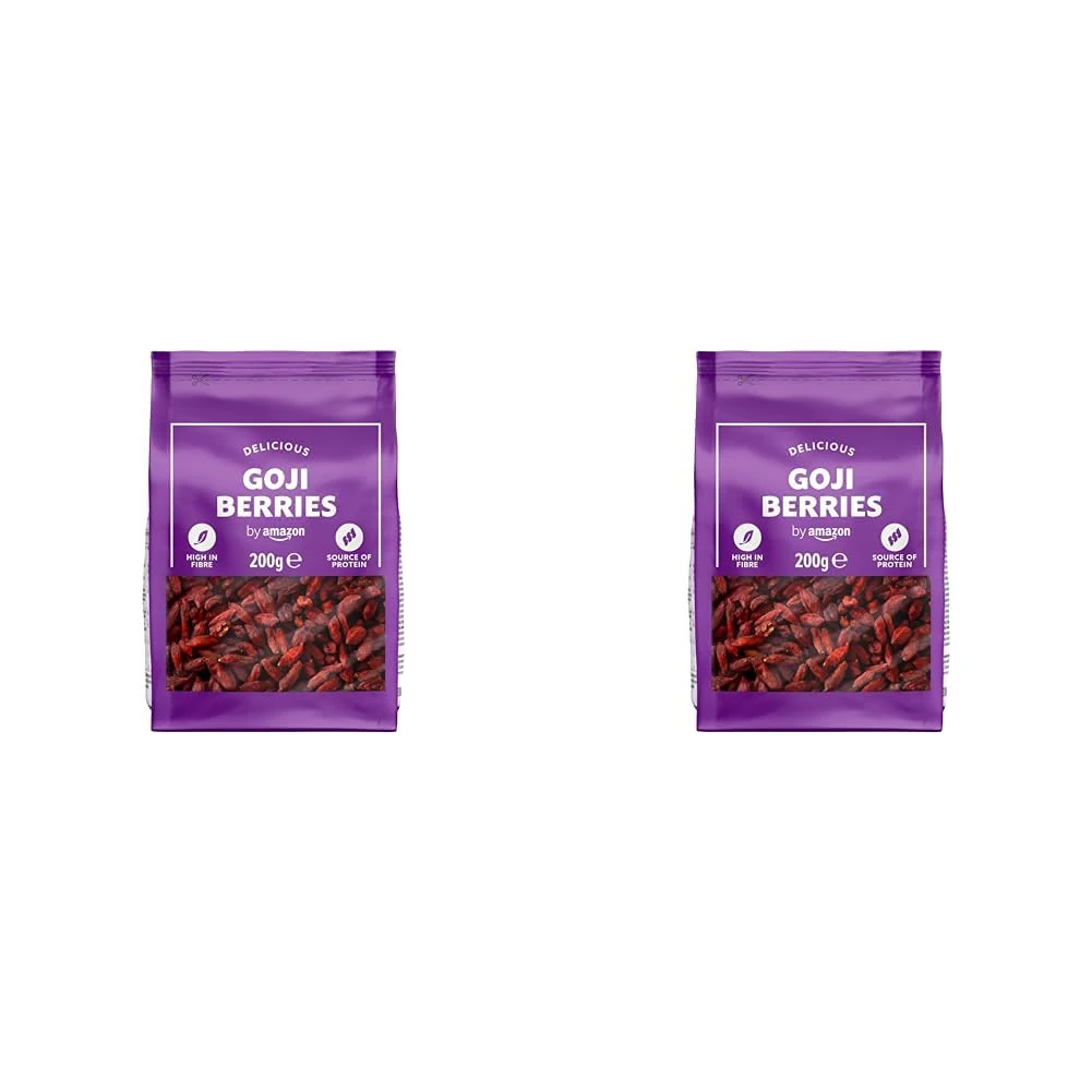 by Amazon Dried Goji Berries, 200 g (Pack of 2)