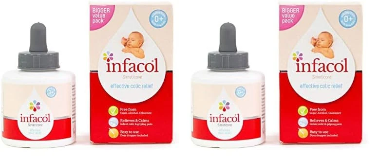 Infacol Simeticone Effective Colic Relief Suitable from Birth Onwards Liquid, 85ml (Pack of 2)
