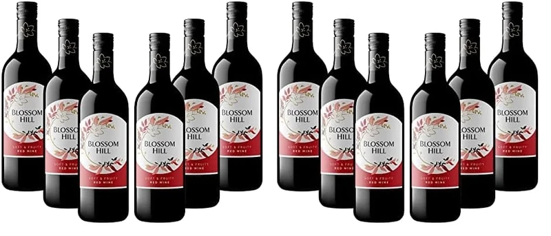 Blossom Hill Red Wine,75cl, (Case of 6) (Pack of 2)