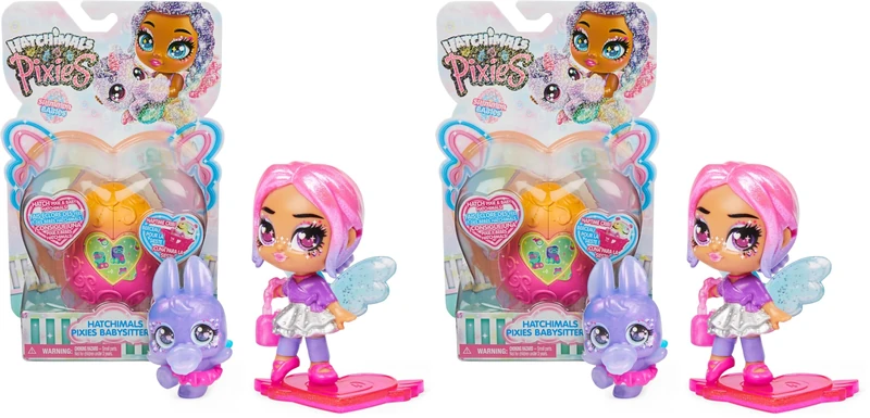 HATCHIMALS Pixies Shimmer Babies Babysitter - Pack of 2