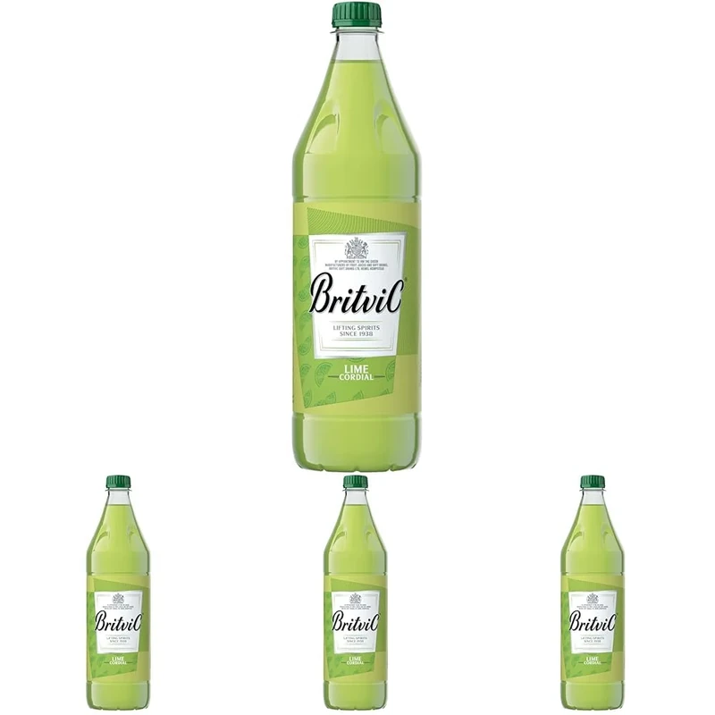 Britvic Lime Cordial 1 Litre (Pack of 4)