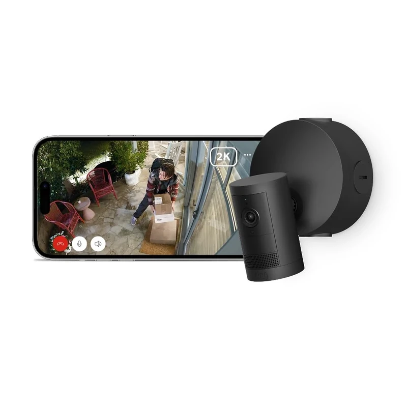 Ring Outdoor Camera Plus (newest gen) Power over Ethernet | Wide-Angle Retinal 2K Video I Non-stop power Security Camera | alternative to CCTV system I 30-day free trial of Ring Subscription Plan