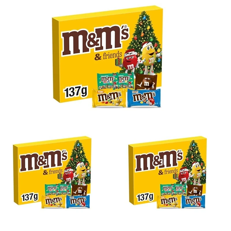 M&M's & Friends Chocolate Medium Selection 137g (Pack of 3)