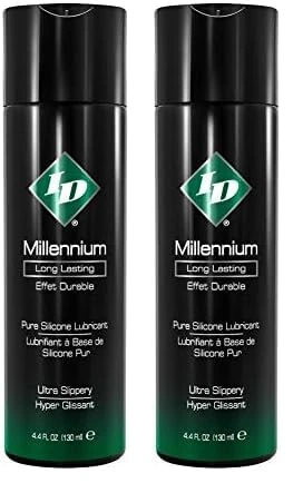 ID Millenium Silicone Based Lubricant Squeeze Bottle 130ml/4.4oz (Pack of 2) - Image 1