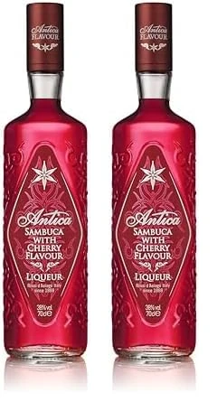 Antica Cherry Sambuca, 70 cl (Pack of 2)
