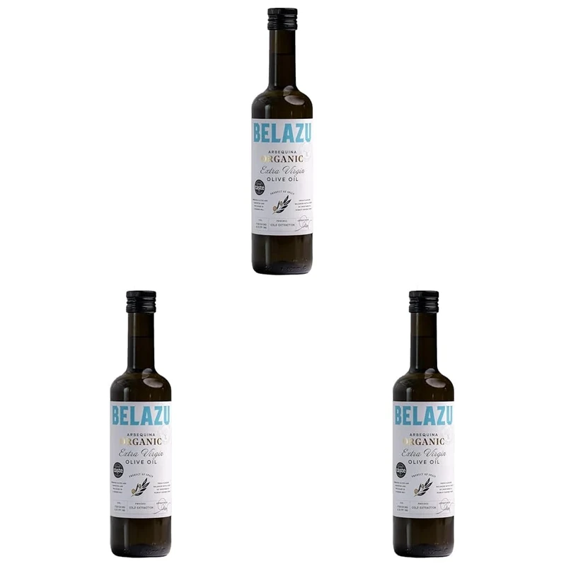 Belazu Organic Extra Virgin Olive Oil 500ml (Pack of 3)