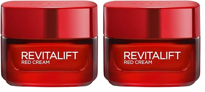L'Oreal Paris Revitalift Energising Red Healthy Glow Day Cream 50 ml (Pack of 2)