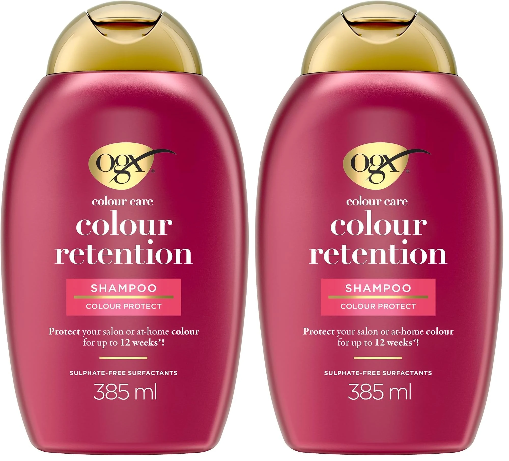 OGX Colour Retention shampoo with bond plex technology 385ml, packaging may vary (Pack of 2)