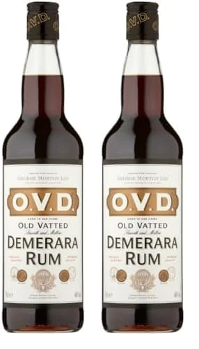 O.V.D Demerara Rum, 70 cl (Pack of 2)