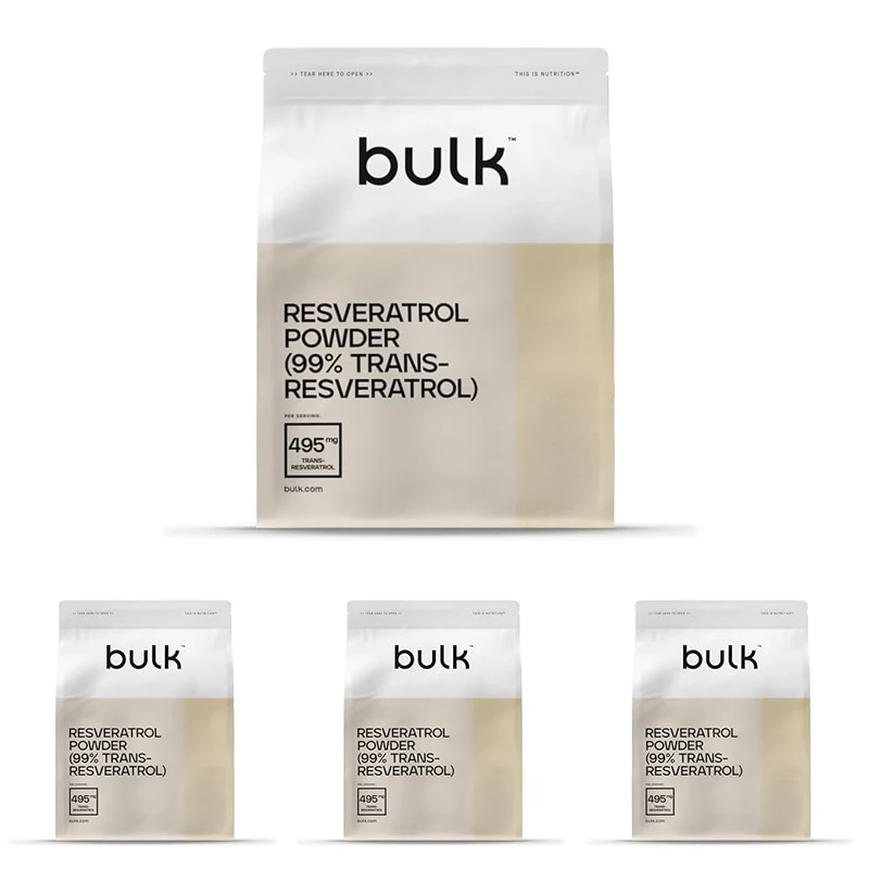 Bulk Resveratrol Powder, 50 g, 100 Servings, Packaging May Vary (Pack of 4) - Image 1