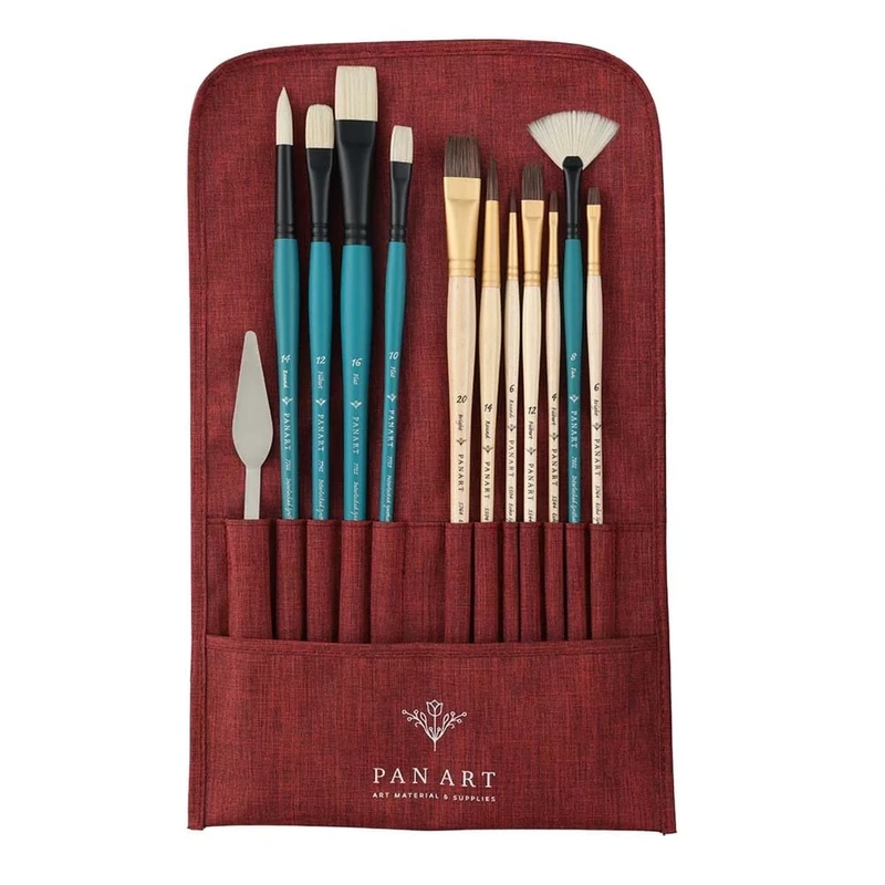 Pan Art Brush Wrap & Storage Pouch – Travel-Ready Organizer for Studio and Outdoor Painting – Professional Artist Quality Accessory