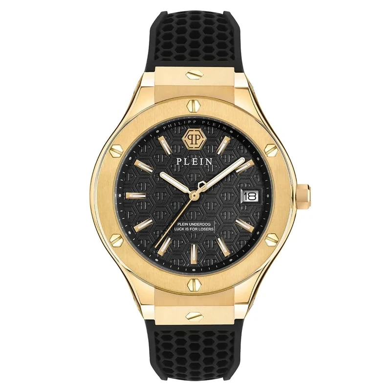 Philipp Plein Men's Analogue Quartz Watch with Silicone Strap PWUFA0225