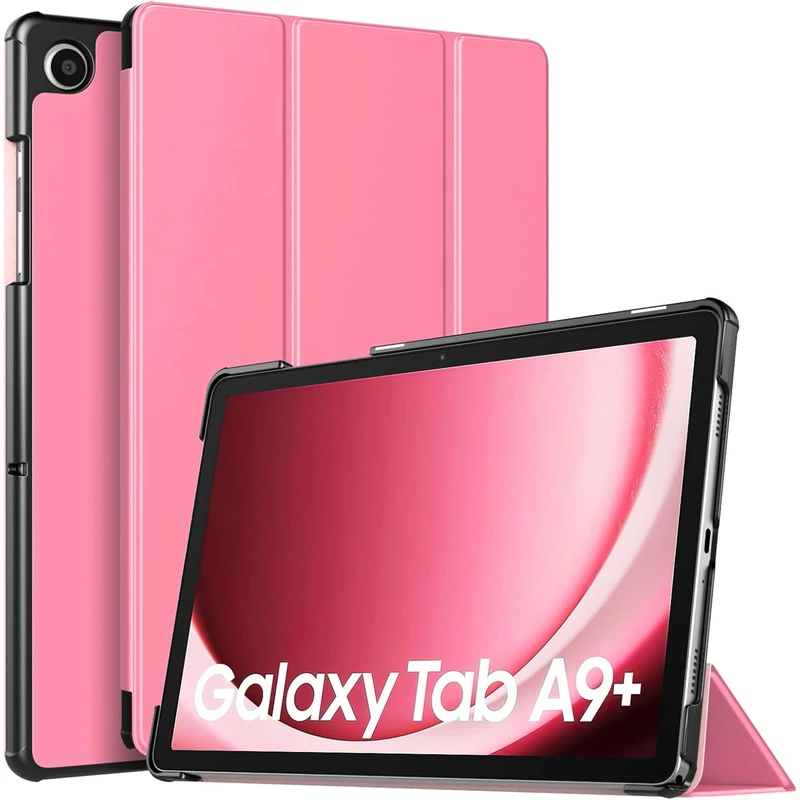 Case for Samsung Galaxy Tab A9+/A9 Plus 11 Inch 2023, Slim Lightweight Stand Hard Back Shell Protective Cover for All-New Galaxy Tab A9+ Tablet SM-X210/X216/X218 (PINK)
